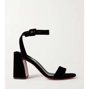 CHRISTIAN LOUBOUTIN Miss Sabina 85 velvet sandals